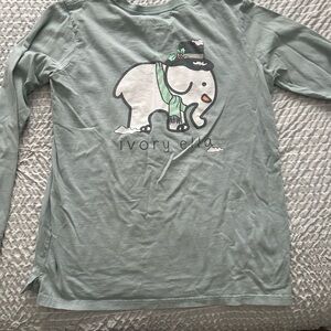 Ivory Ella L/S Light green/grey color Size Small